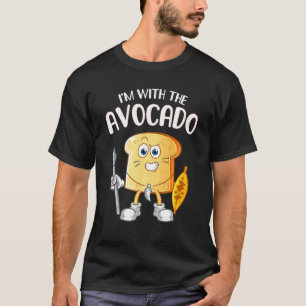 Ich bin mit dem Avocado Toast Halloween Kostüm 1 T-Shirt