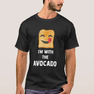 Ich bin mit dem Avocado Toast Halloween Kostüm 2 T-Shirt