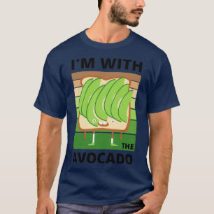 Ich bin mit dem Avocado über Toast Dark Design T-Shirt
