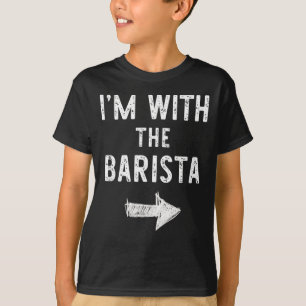 Ich bin mit dem Barista Lustiges Halloween Paarkos T-Shirt