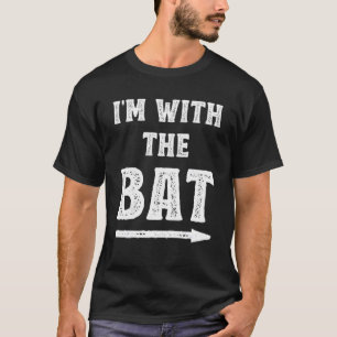 Ich bin mit dem Bat-Kostüm Halloween Match T-Shirt