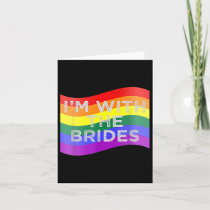 Ich bin mit dem Brides Lesbian Gay Wedding Party S Karte