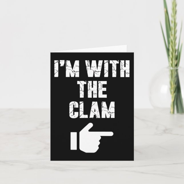 Ich bin mit dem Clam Fun Easy Playful Halloween Co Karte (Vorderseite)