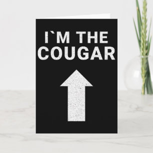 Ich bin mit dem Cougar Spaß Halloween Geburtstagsg Karte