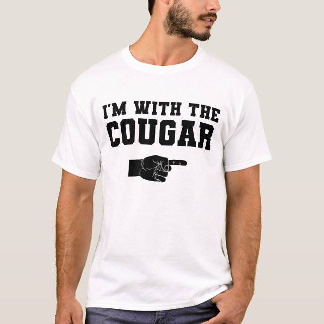 Ich bin mit dem Cougar T-Shirt (Vorderseite)