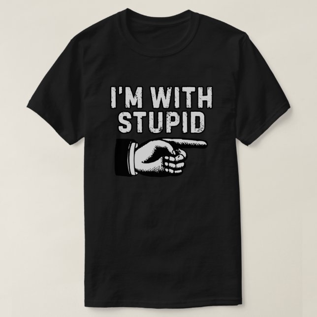 Ich bin mit dem dummen Zeigefinger T-Shirt (Design vorne)