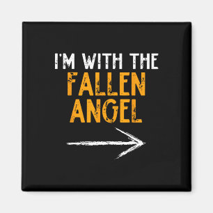 Ich bin mit dem gefallenen Engel-Kostüm Halloween- Magnet