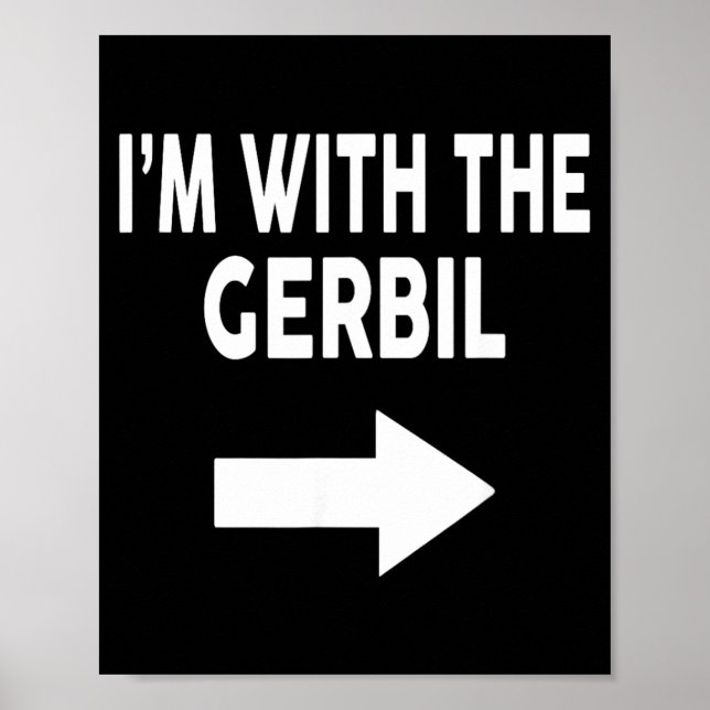 Ich bin mit dem Halloween-Gerbil von The Gerbil Poster (Vorne)