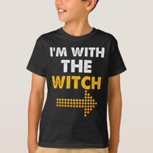 Ich bin mit dem Hexen-Shirt-Funny Halloween-Paar T-Shirt