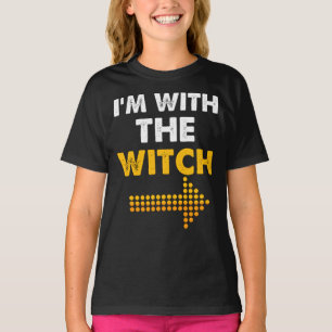 Ich bin mit dem Hexen-Shirt-Funny Halloween-Paar T-Shirt