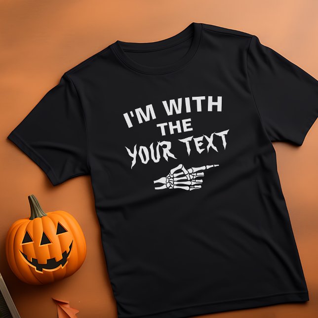 Ich bin mit dem HexenkelHalloween-Familienpaar T-Shirt (halloween custom text shirt)