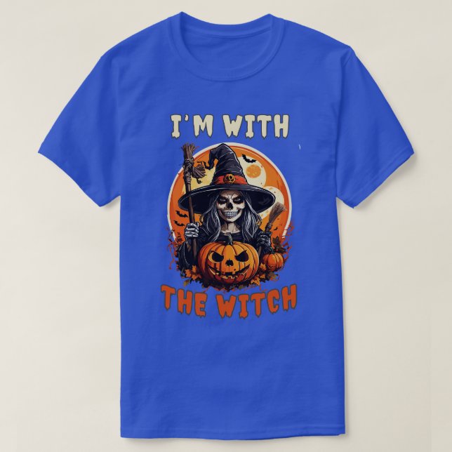 Ich bin mit dem Hexenmeister T-Shirt (Design vorne)