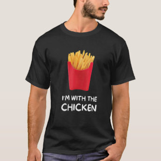 Ich bin mit dem Hühner-Halloween-Kostüm 1 T-Shirt