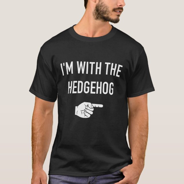 Ich bin mit dem Igel Matching Partner costume hal T-Shirt (Vorderseite)