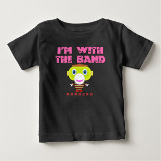 Ich bin mit dem kinderNiedlichen Affen-Morocko Baby T-shirt