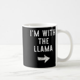 Ich bin mit dem Lama lustigen Halloween-Paar-Kostü Kaffeetasse