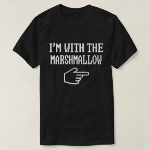 Ich bin mit dem Marshmallow-Funny-Paar Halloween T-Shirt