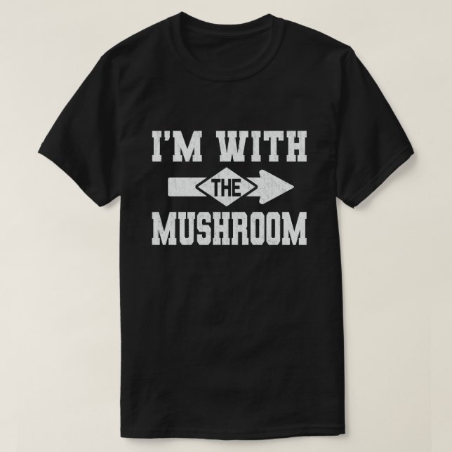 Ich bin mit dem Mushroom Funny Couple Halloween T-Shirt (Design vorne)