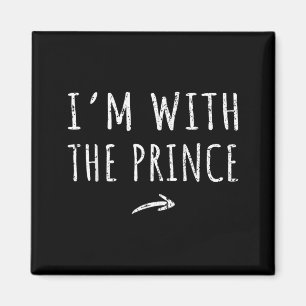 Ich bin mit dem Prinzen passendes faules Halloween Magnet