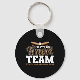 Ich bin mit dem Reise-Team Leopard Mom verkaufen Schlüsselanhänger
