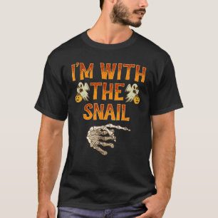 Ich bin mit dem Schneckenkostüm Funny Halloween C T-Shirt