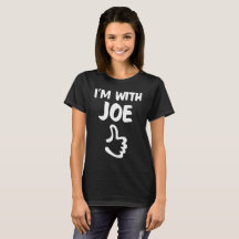 Ich bin mit dem Shirt Joe-Frau - Schwarzes