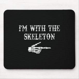 Ich bin mit dem Skeleton Hand Halloween Coupé Cost Mousepad