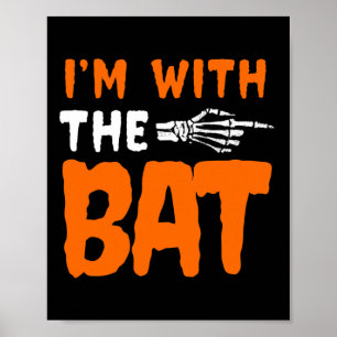Ich bin mit dem T letzten Moment Halloween-Kostüm Poster