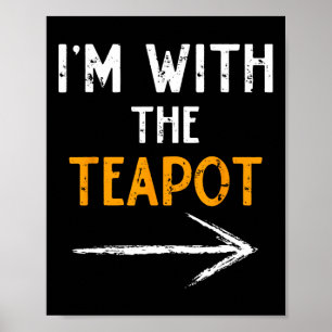 Ich bin mit dem Teekessel Halloween-Paar Match Poster