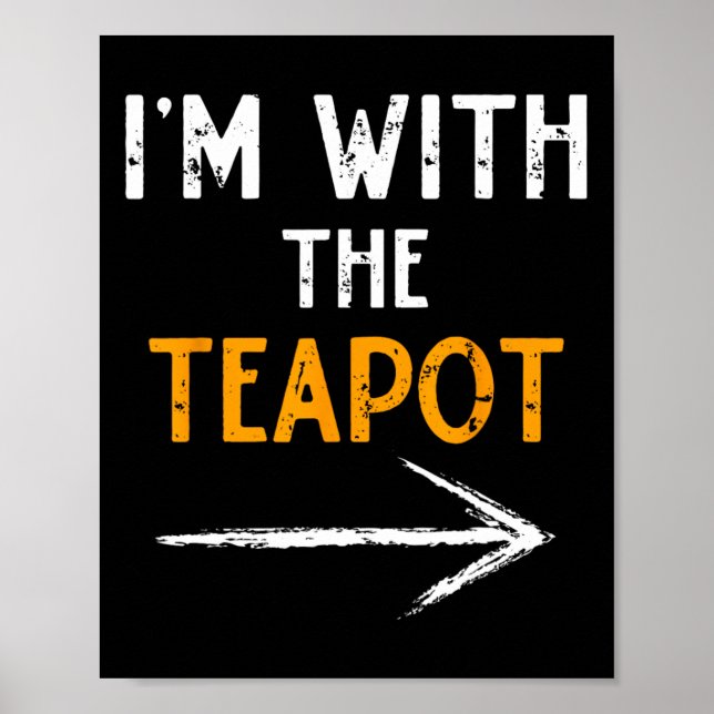 Ich bin mit dem Teekessel Halloween-Paar Match Poster (Vorne)