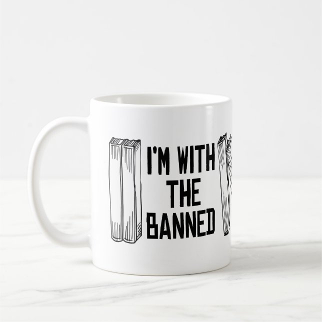 Ich bin mit dem Verbotenen Kaffeetasse (Links)