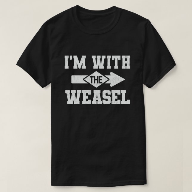 Ich bin mit dem Weasel Funny Couple Halloween-Kost T-Shirt (Design vorne)