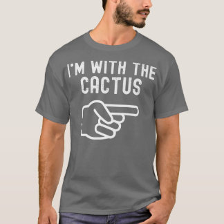 Ich bin mit den Cactus Funny Paares Matching Hallo T-Shirt