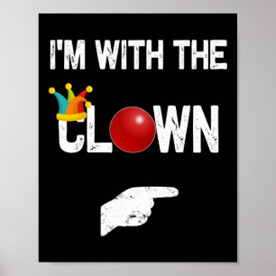 Ich bin mit den ClownHalloween-Kostümen Poster