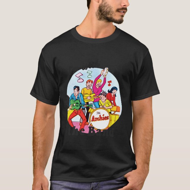 Ich bin mit den Comicen der Band T-Shirt (Vorderseite)
