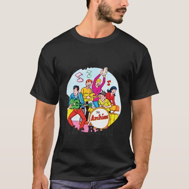 Ich bin mit den Comicen der Band T-Shirt (Vorderseite)