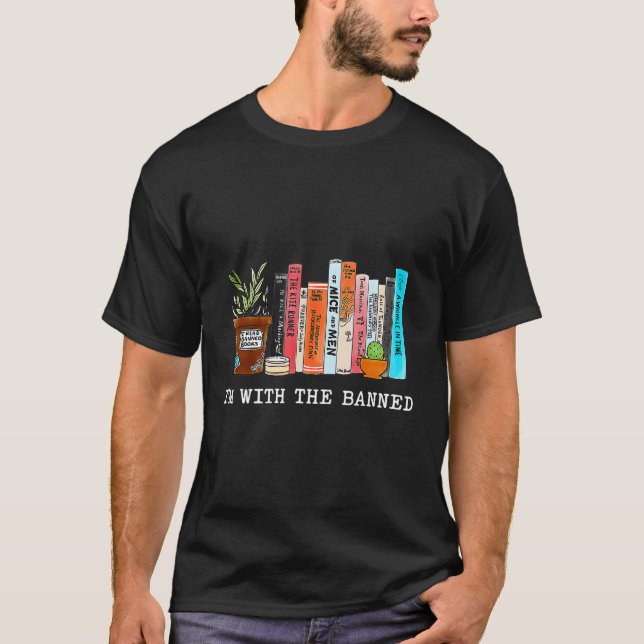 Ich bin mit den verbotenen Büchern, die ich Bücher T-Shirt (Vorderseite)