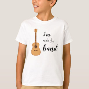 Ich bin mit der Band Akustikgitarre Kid-Shirt T-Shirt