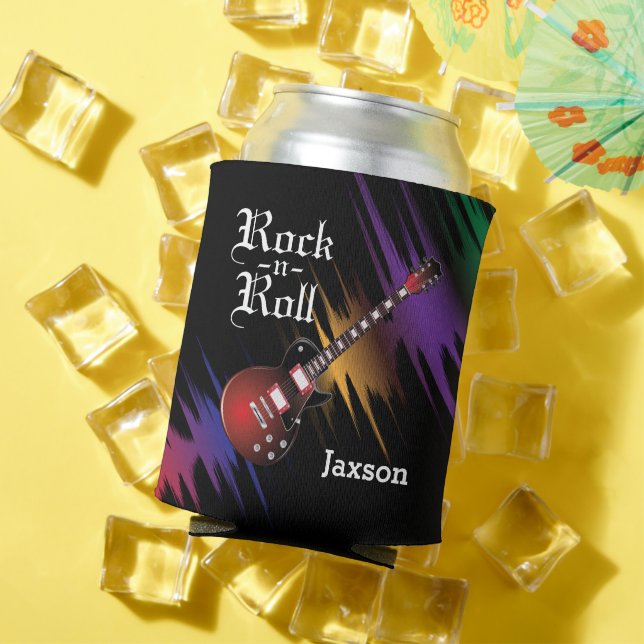 Ich bin mit der Band - DIY Name - Red Guitar Dosenkühler (In Situ Sommer)