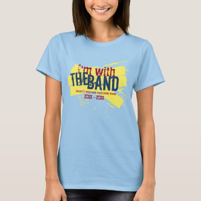 Ich bin mit der Band | Marching Band Mama T - Shir T-Shirt (Vorderseite)