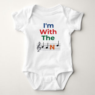 Ich bin mit der Band Music Baby Bodysuit Baby Strampler