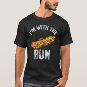 Ich bin mit der Bun Hot Dog Wurst lustiges Hallowe T-Shirt