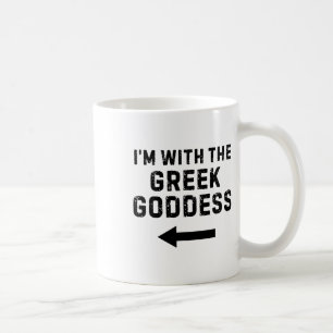Ich bin mit der griechischen Göttin Funny Hallowee Kaffeetasse