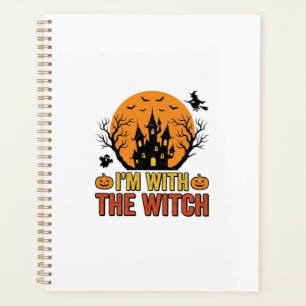 Ich bin mit der Hexe Vintage-Halloween-Schloss-Des Planer