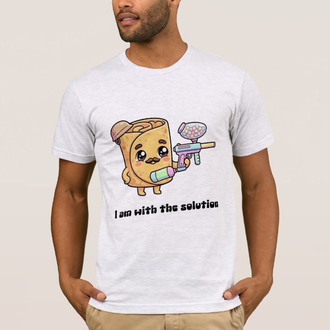 Ich bin mit der Lösung T-Shirt (Vorderseite)