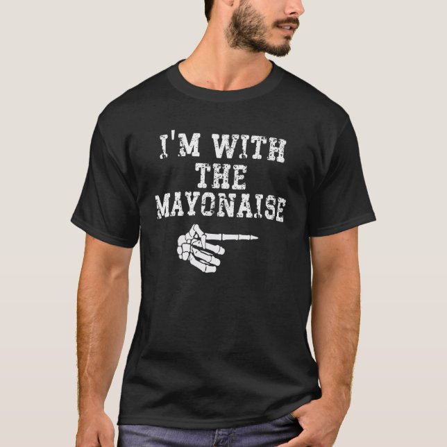 Ich bin mit der Mayonaise-Point-Matching-Couples-H T-Shirt (Vorderseite)