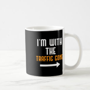 Ich bin mit der Traffic Cone Costume Funny Hallowe Kaffeetasse
