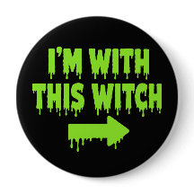 Ich bin mit dieser Hexe lustiges Halloween-Design