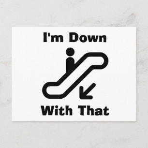 Ich bin mit dieser Postkarte ganz unten