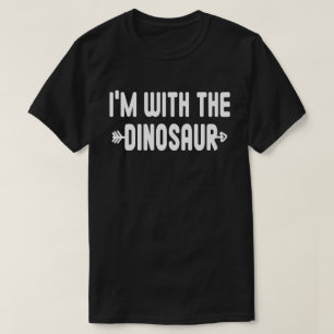 Ich bin mit Dinisaur leicht Halloween Matching Paa T-Shirt